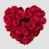 Corazón de 36 Rosas